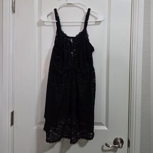 Torrid Black Lace Babydoll Lingerie